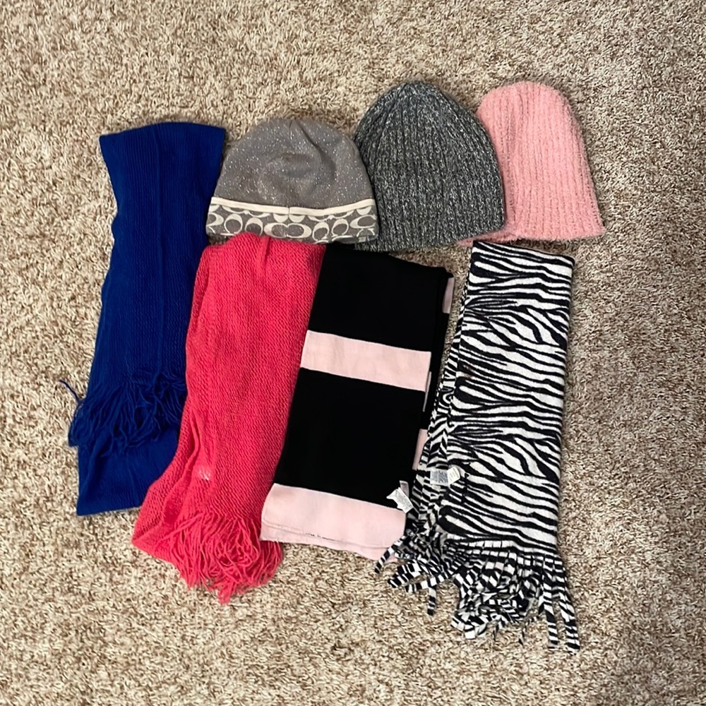 Scarves and winter hats